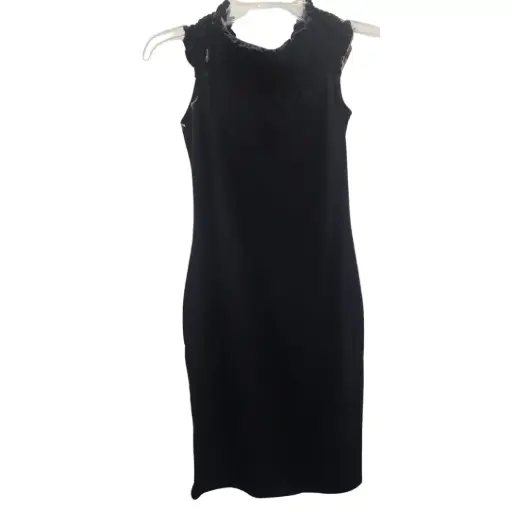 [011155] Vestido Heart Hips C Negro T M