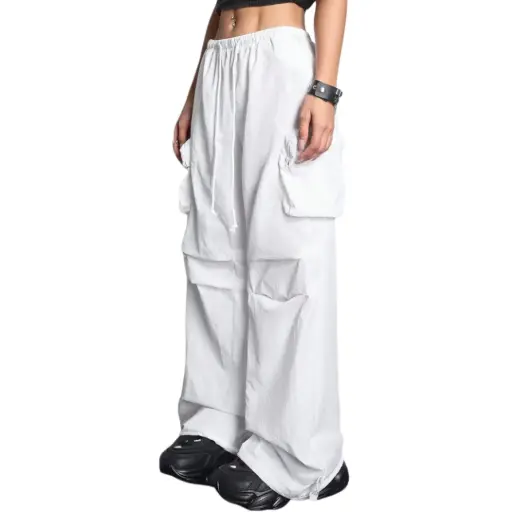 [059863] Pantalón Cargo Aero C Blanco T M