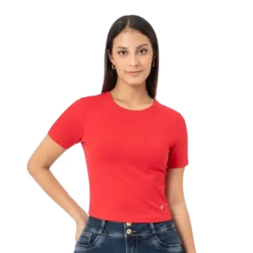 [011167] Blusa Hearts Hips C Rojo T S