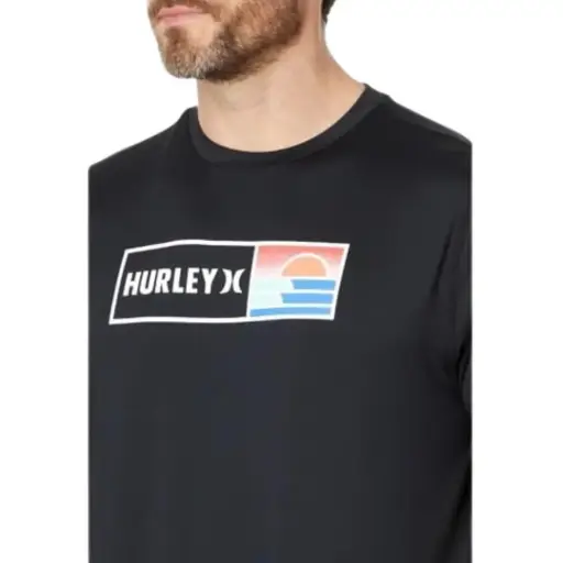 [011179] Playera manga larga Hurley C Negro T L