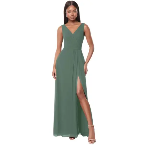 [426445] Vestido Azazie C Eucalyptus  T 14