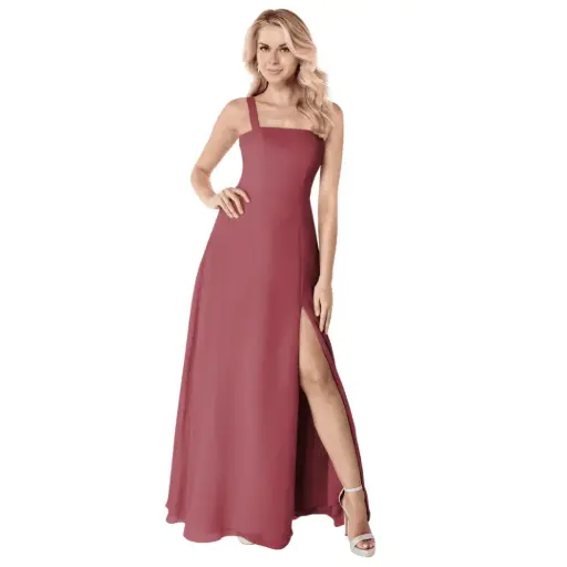 [66994] Vestido Azazie C Cabernet  T 18