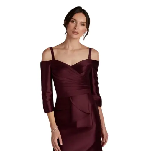 [053201] Vestido Azazie C Vino T 18