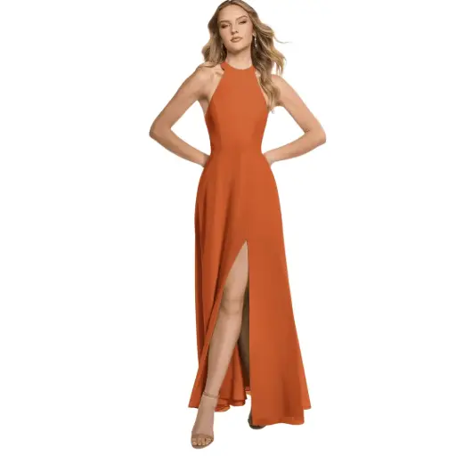 [396899] Vestido Azazie C Naranja T 2