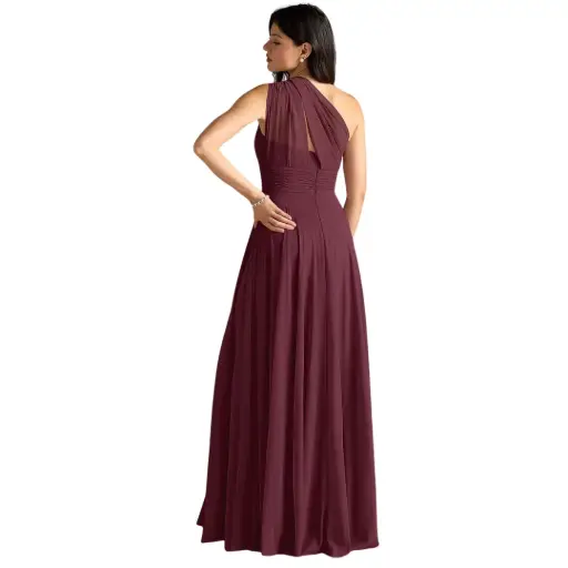 [272321] Vestido Azazie C Guinda T 8