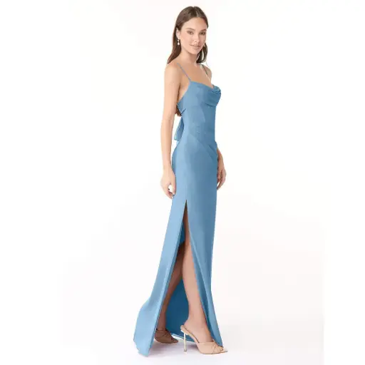 [014103] Vestido Azazie C Azul rey T 20
