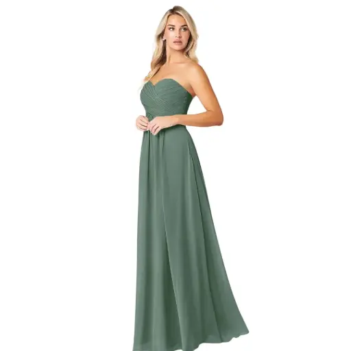 [1474467] Vestido Azazie C Verde Eucalipto T 14