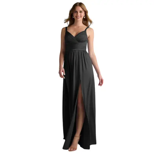 [40487] Vestido Azazie C Negro T 16