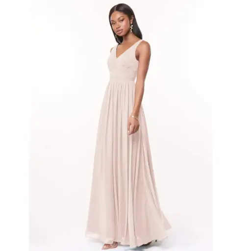 [011203] Vestido Azazie C Rosa T 18