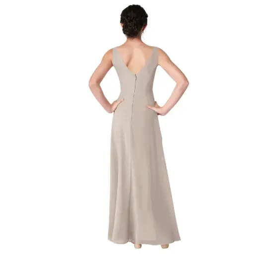 [011205] Vestido Formal dress C Cafe T 24