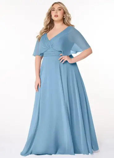 [15234] Vestidos Azazie C Azul T 18