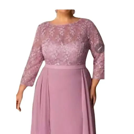 [011210] Vestido Azazie C Rosa Palo T 26