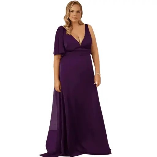 [96565] Vestido Azazie C Morado T 0