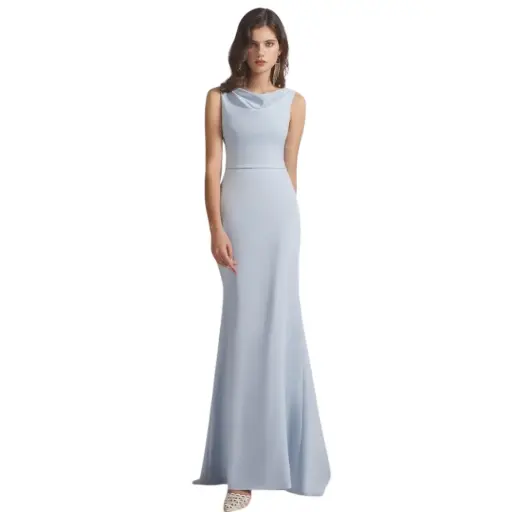 [579250] Vestido Azazie C Azul T Chico