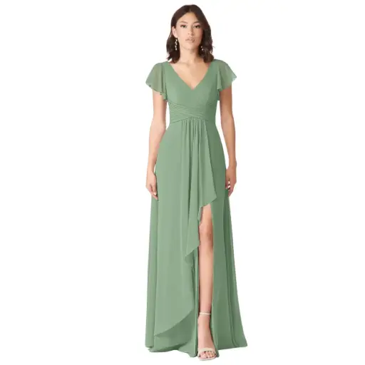 [469120] Vestido Azazie C Verde T XXL