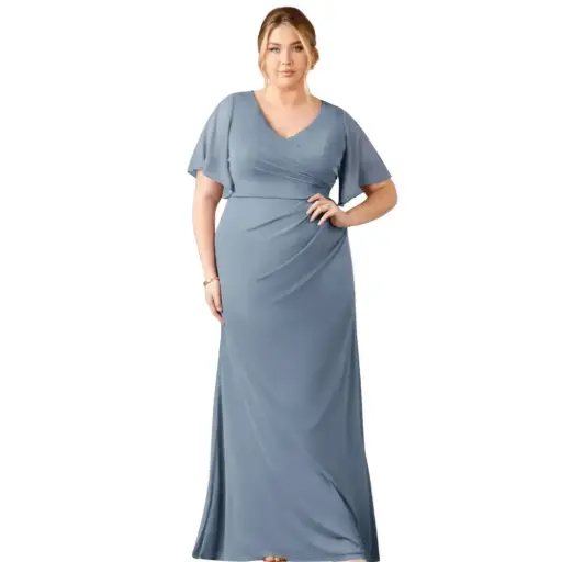 [616941] Vestido Azazie C Azul T XXL