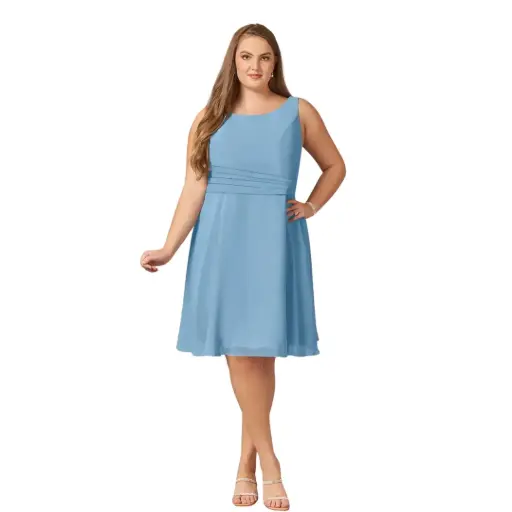 [808918] Vestido Azazie C Azul T 4XL