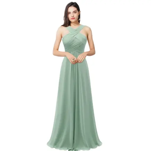 [325229] Vestido Azazie C Verde olivo T XXL