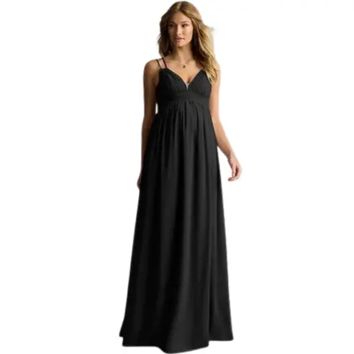 [148520] Vestido Azazie C Negro T M