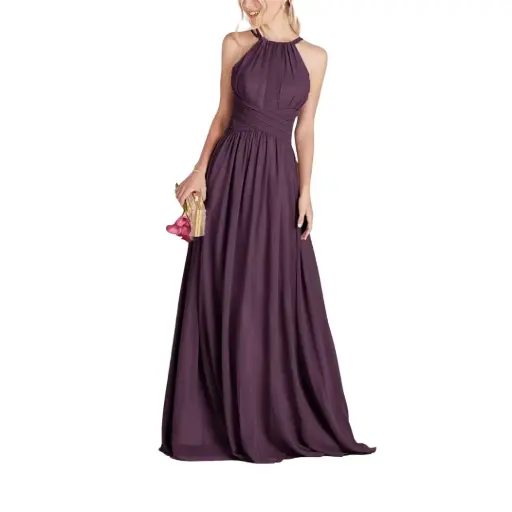 [950782] Vestido Azazie C Morado T M