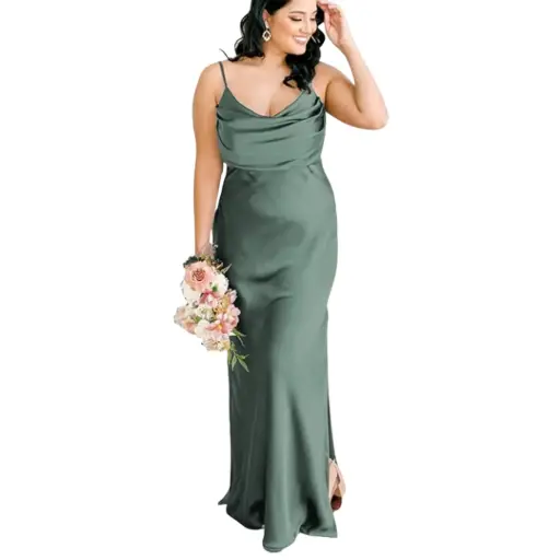 [853577] Vestido Azazie C Verde Matcha T XXL
