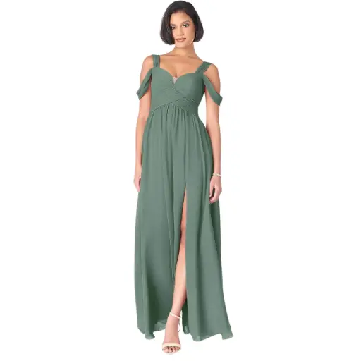 [920331] Vestido Azazie C Verde T XXL