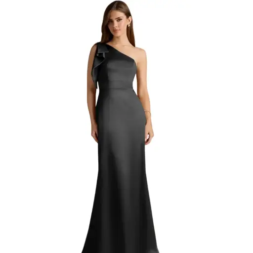 [011218] Vestido Azazie C Negro T L