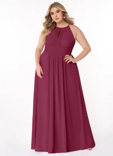 [255443] Vestido Azazie C Rojo T M