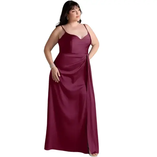 [297388] Vestido Azazie C Vino T XL