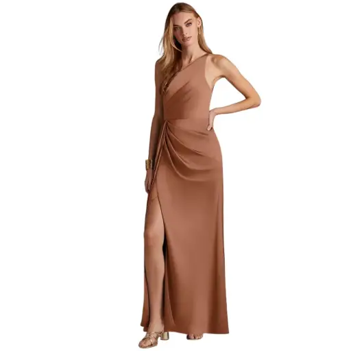 [084069] Vestido Azazie C Bronce T M