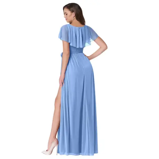 [965894] Vestido Azazie C Azul steel T XXL