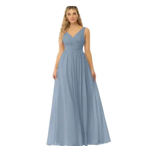 [076622] Vestido Azazie C Azul Dusty T XXL