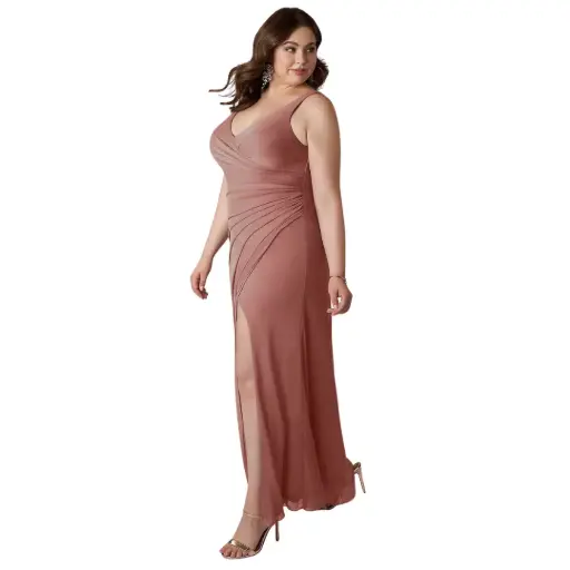 [606871] Vestido Azazie C Morado T XXL