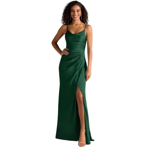 [956835] Vestido Azazie C Verde T M