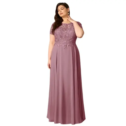 [8091061] Vestido Azazie C Guinda T 4XL
