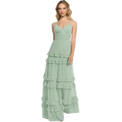 [532801] Vestido Azazie C Agave T M