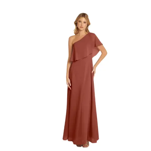 [931380] Vestido Azazie C Terracota T XL