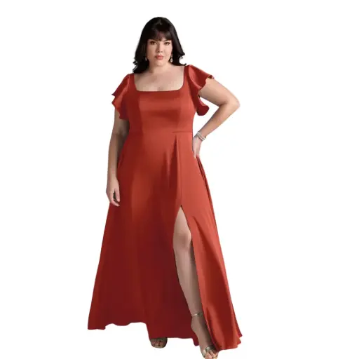 [709129] Vestido Azazie C Marron T S