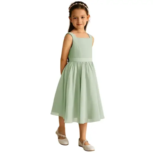 [609806] Vestido Azazie C Verde Dusty T 10