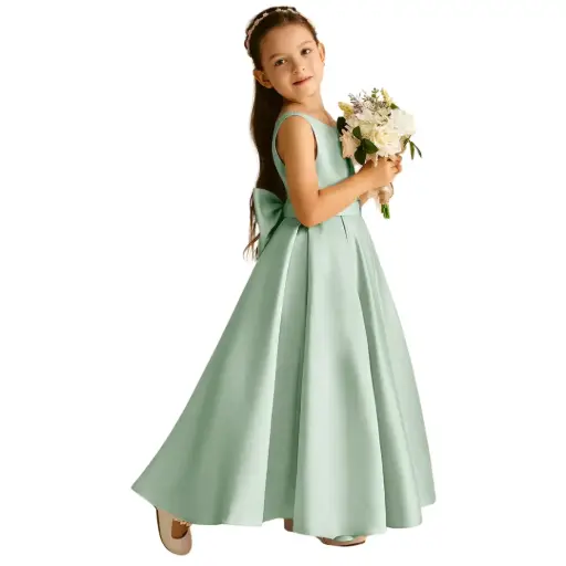 [536435] Vestido Azazie C verde Agave T 5