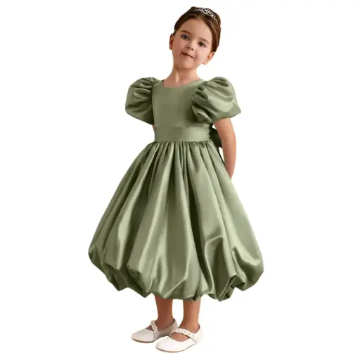 [529863] Vestido Azazie C Verde aceituna T 6