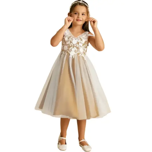 [329145] Vestido Azazie C Amarillo T 14