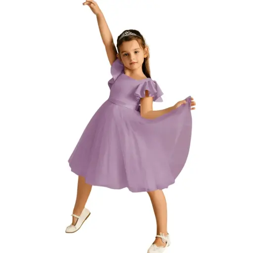 [866283] Vestido Azazie C Morado T 10