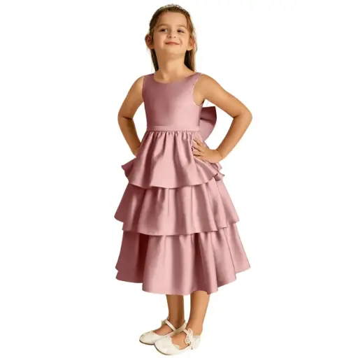 [620583] Vestido Azazie C Rosa Gold