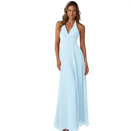 [085135] Vestido Azazie C Azul T L