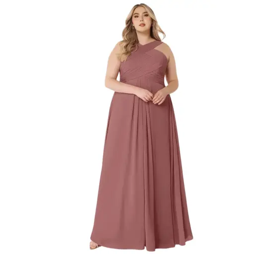 [599739] Vestido Azazie C Rose desert T L