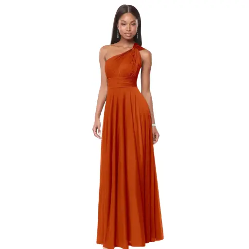 [070954] Vestido Azazie C Paprika T M