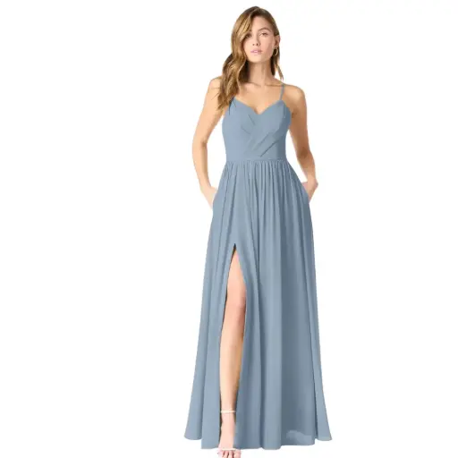 [856528] Vestido Azazie C Azul dusty T M