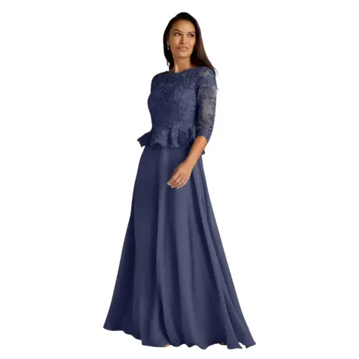 [931137] Vestido Azazie C Azul marino T L