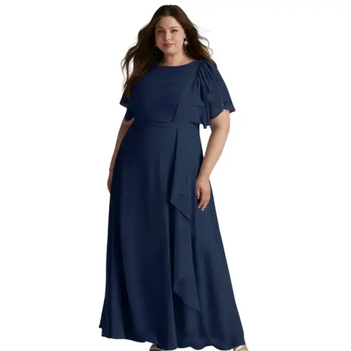 [521395] Vestido Azazie C Azul marino T XXL